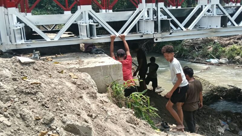 Jembatan Modular 20 Meter di Talun Saragih Hampir Rampung, Progres Capai 95,25%