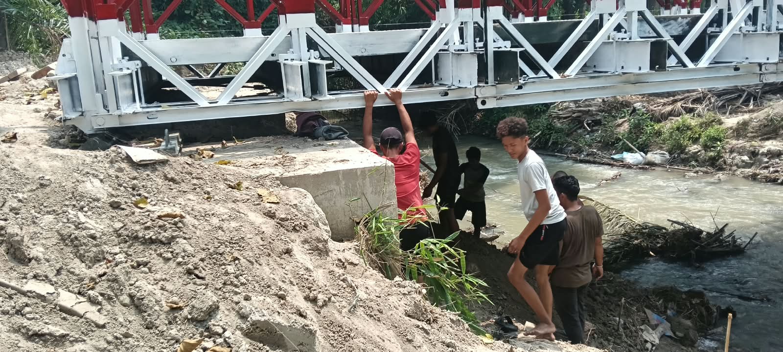 Jembatan Modular 20 Meter di Talun Saragih Hampir Rampung, Progres Capai 95,25%