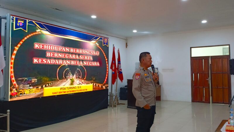 Satbinmas Polres Kotim Jadi Narasumber PPKMB Universitas Darwan Ali Sampit