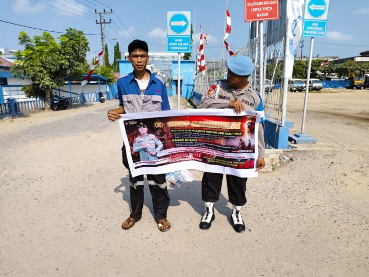 Ancaman Karhutla Meningkat, Polsek KP Mentaya Wanti-Wanti Pekerja Pelabuhan Sampit