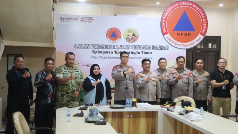 Wakapolda Kalteng Bersama PJU Tinjau Penanganan Karhutla di Wilkum Polres Kotim