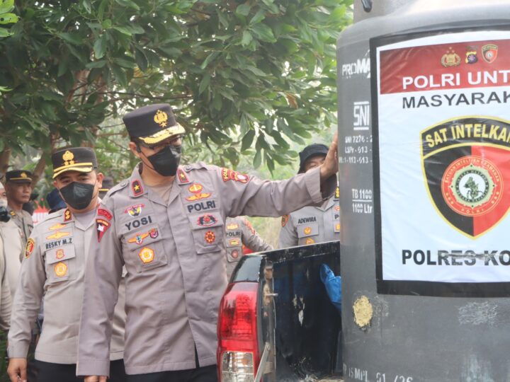 Tangani Karhutla, Wakapolda Kalteng Tinjau Pembuatan Sumur Bor Polres Kotim