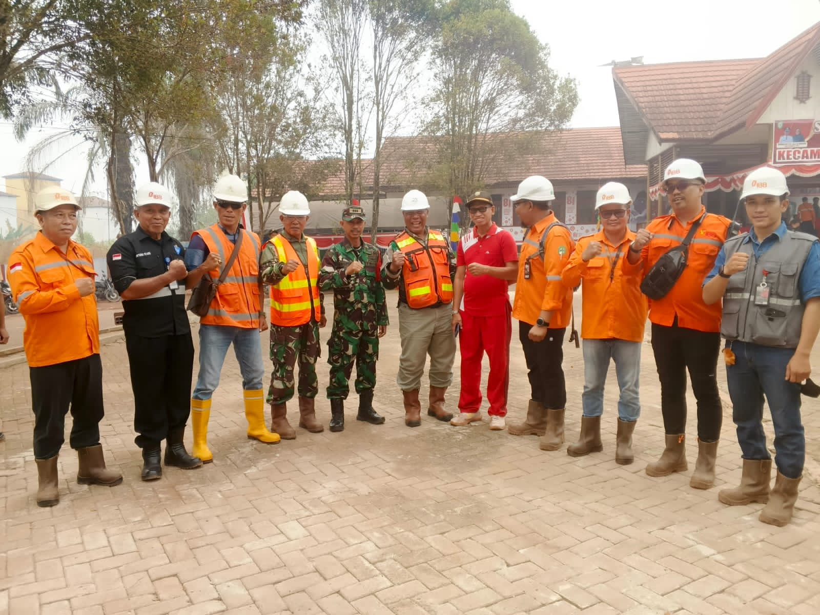 Antisipasi Kebakaran Hutan, Koramil 1015-07/Parenggean Hadiri Apel Siaga Karhutla