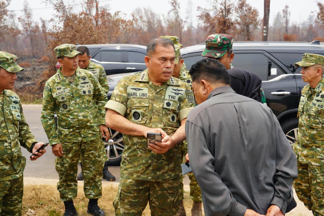 Komandan Kodim 1015/Spt Sambut Kunjungan Komandan Sekolah Staf dan Komando Tentara Nasional Indonesia di Kabupaten Kotim