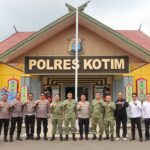 Polres Kotim Terima Kunjungan Sesko TNI, Bahas Strategi Penanganan Karhutla