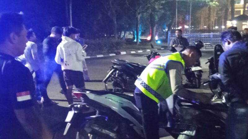 Cegah Balap Liar di Kawasan Pusmpemkab, Satlantas Polresta Tangerang Amankan Empat Motor