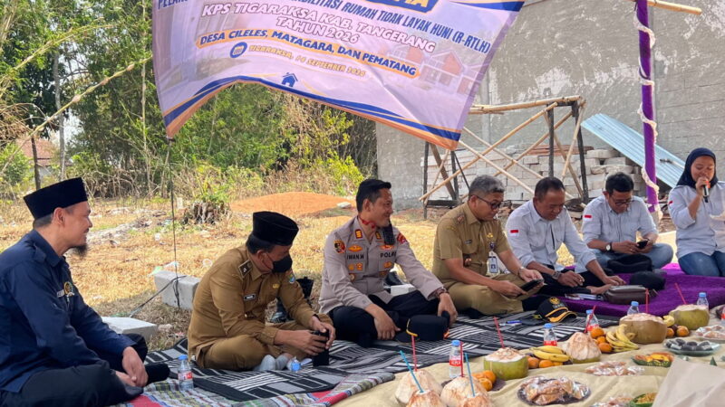 Wujud Kepedulian Sosial, Kapolsek Tigaraksa Hadiri Serah Terima RTLH untuk 35 Warga