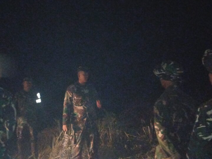 Komandan Kodim 1015/Sampit Pimpin Langsung Pemadaman Titik Api Karhutla Di Lapangan