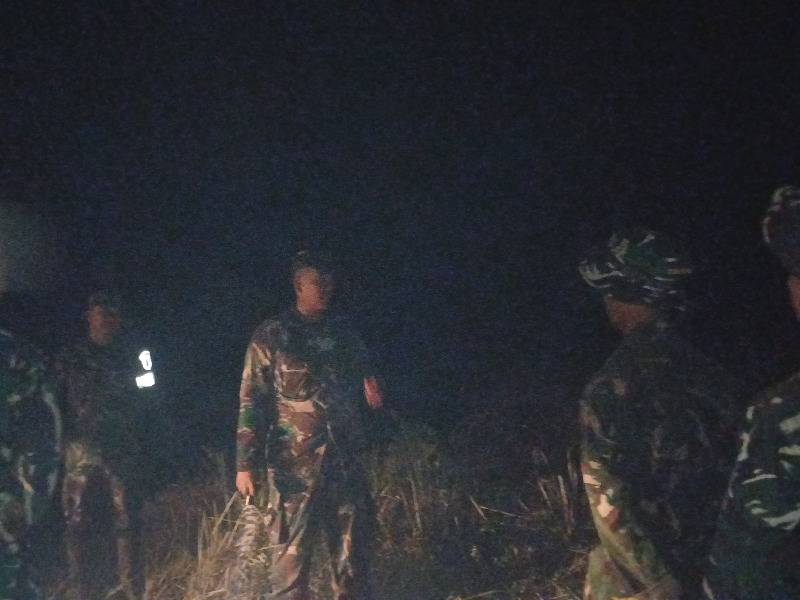 Komandan Kodim 1015/Sampit Pimpin Langsung Pemadaman Titik Api Karhutla Di Lapangan