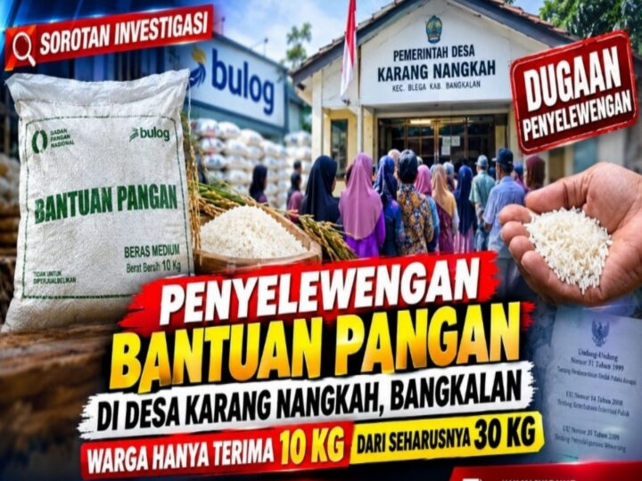 Bantuan Pangan di Desa Karang Nangkah Kabupaten Bangkalan Madura Diduga Diselewengkan, KPM Hanya Terima 10 Kg Dari Yang Seharusnya Diterimakan 30 Kg