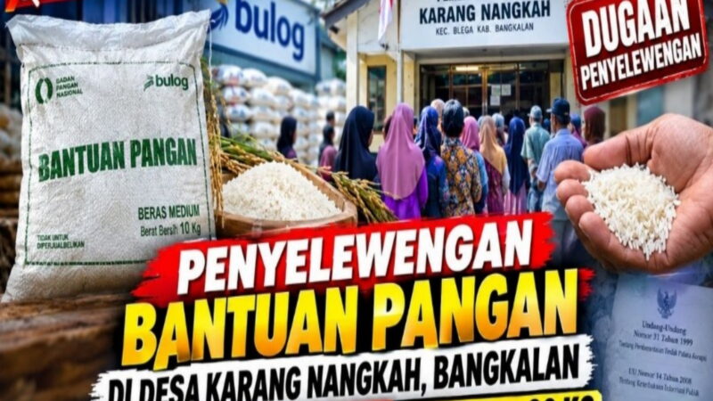 Bantuan Pangan di Desa Karang Nangkah Kabupaten Bangkalan Madura Diduga Diselewengkan, KPM Hanya Terima 10 Kg Dari Yang Seharusnya Diterimakan 30 Kg