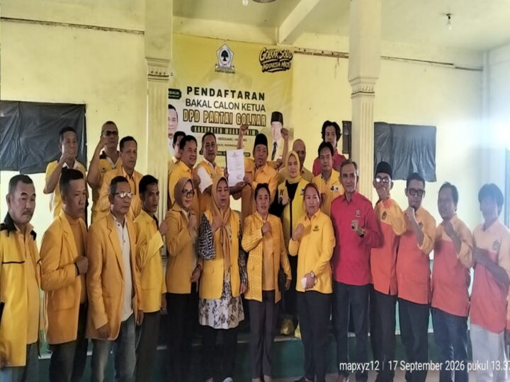 Resmi Kembalikan Formulir, H. Adriansyah Mantapkan Langkah Menuju Kursi Ketua Golkar Muara Enim