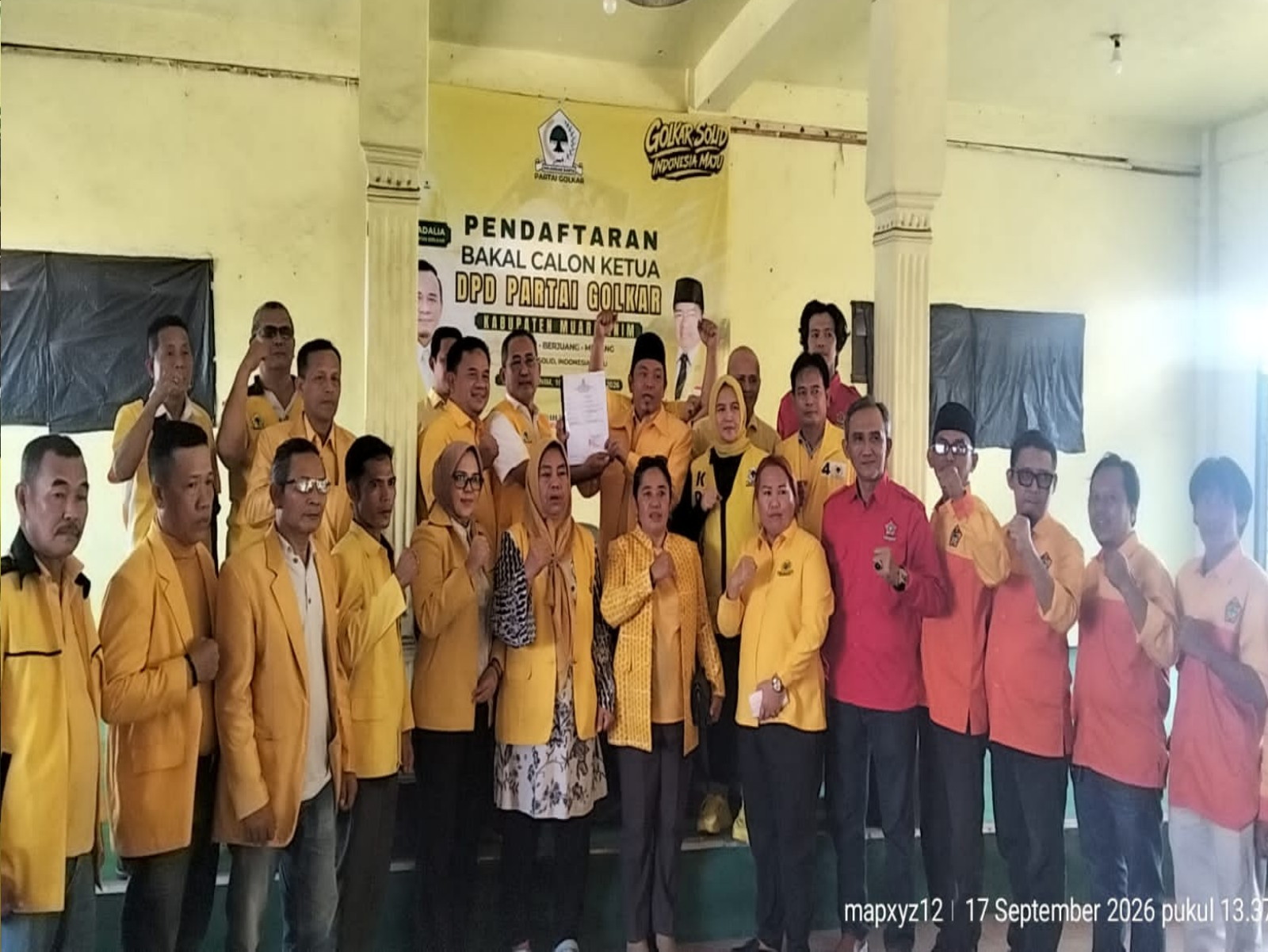 Resmi Kembalikan Formulir, H. Adriansyah Mantapkan Langkah Menuju Kursi Ketua Golkar Muara Enim