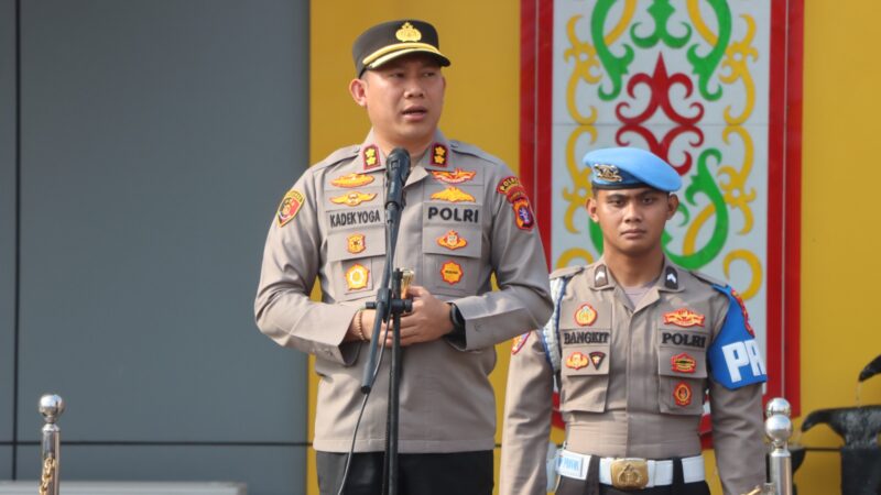 Pimpin Apel Perdana di Mapolres Kotim, AKBP I Kadek Dwi Yoga Sidhimantra Tekankan Respons Cepat dan Humanis