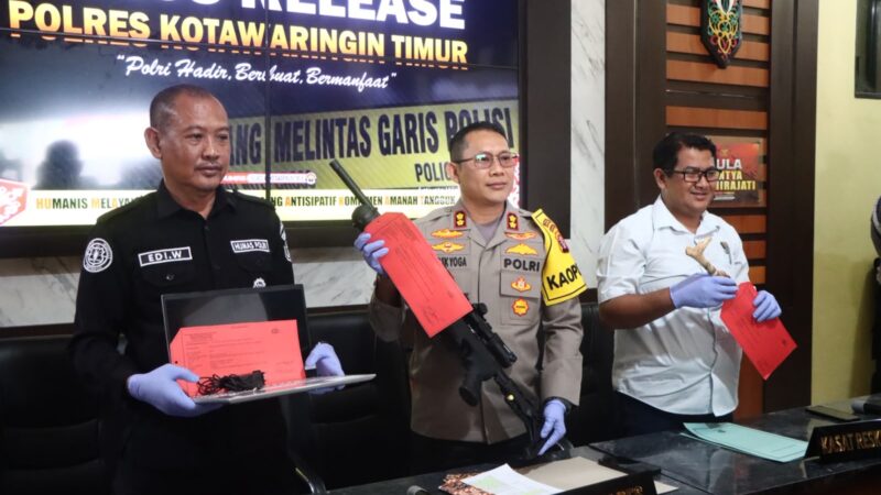 Sat Reskrim Polres Kotim Ungkap Kasus Curat, Tiga Pelaku Diamankan usai Beraksi di 16 TKP