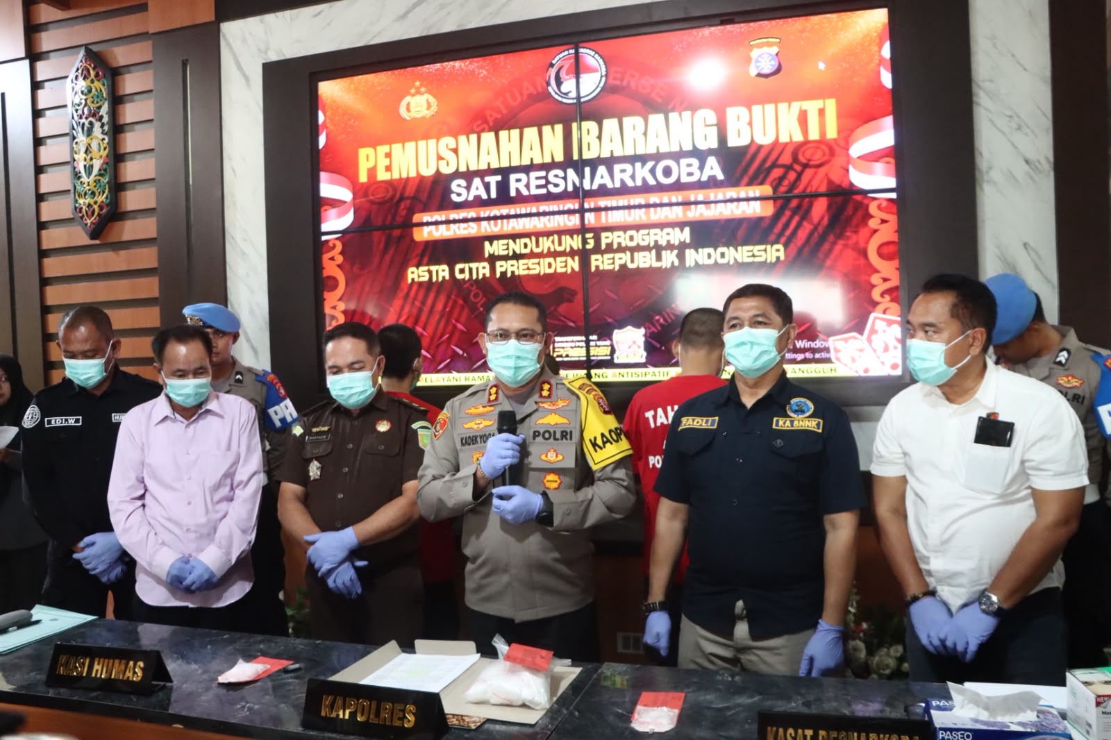 Polres Kotawaringin Timur Musnahkan 947 Gram Narkoba Senilai Rp1,4 Miliar, Selamatkan Ribuan Jiwa