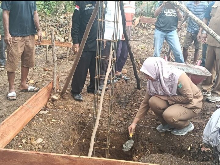 Peletakan Batu Pertama Mushola Al Mujahidin RT.04B/RT.07B  Desa Tegal Rejo Kecamatan Lawang Kidul