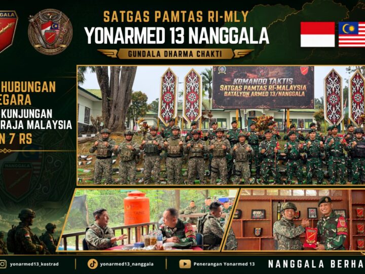 Pererat Hubungan Bilateral di Perbatasan, Pos Kotis Satgas Yonarmed 13/Nanggala Terima Kunjungan TDM
