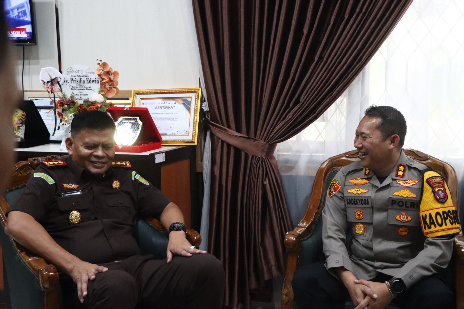 Kapolres Kotim Laksanakan Silaturahmi ke Kejari Kotim, Perkuat Sinergitas Penegak Hukum