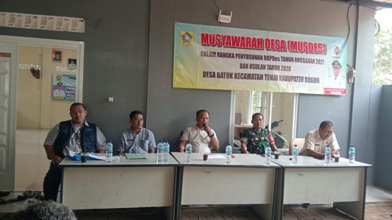 Pemdes Batok Kecamatan Tenjo Gelar Musyawah Desa (Musdes) Tetapkan RKPDes Angaran Tahun 2007 Dan Usulan 2028