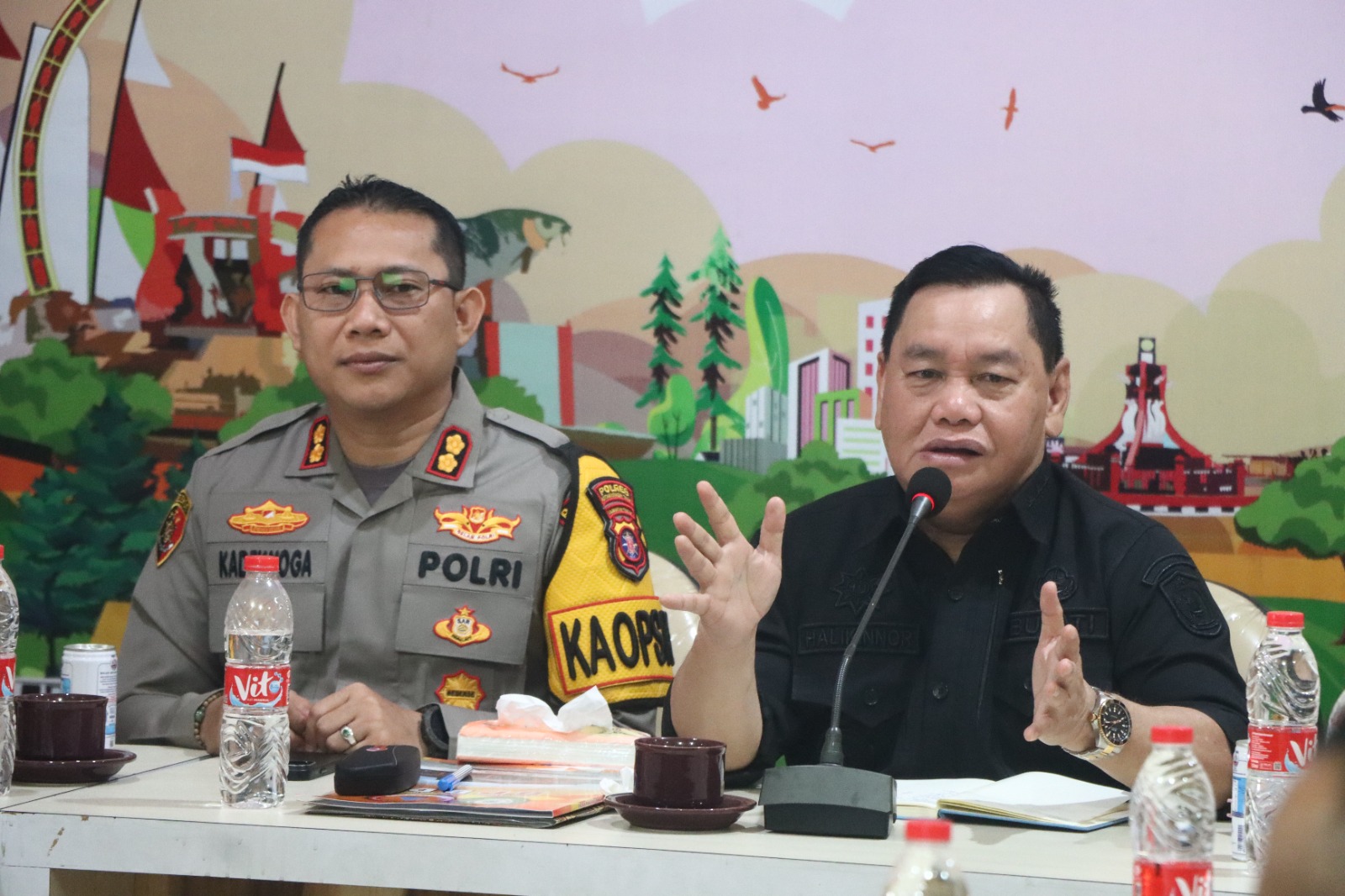 Kapolres Kotim Hadiri Evaluasi Penanggulangan Karhutla, Pastikan Kesiapan di Lapangan