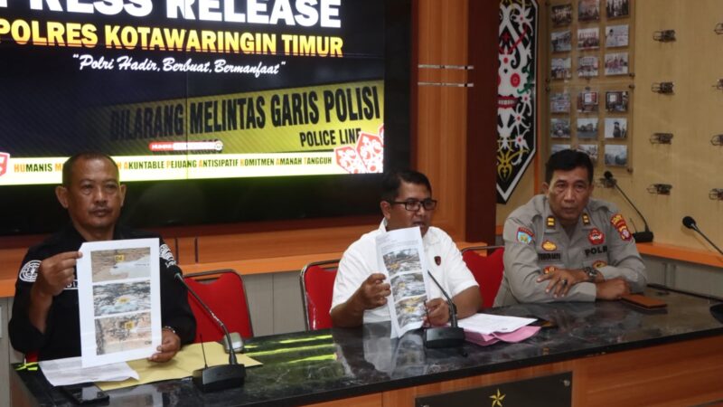 Polres Kotim Gelar Konferensi Pers: Korsleting Kulkas Diduga Jadi Pemicu Kebakaran SMAN 1 Cempaga