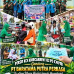 Persit KCK Koorcabrem 102 PD XXII/TB Gandeng PT Baratama Putra Perkasa Bagikan Ribuan Masker Kepada Masyarakat