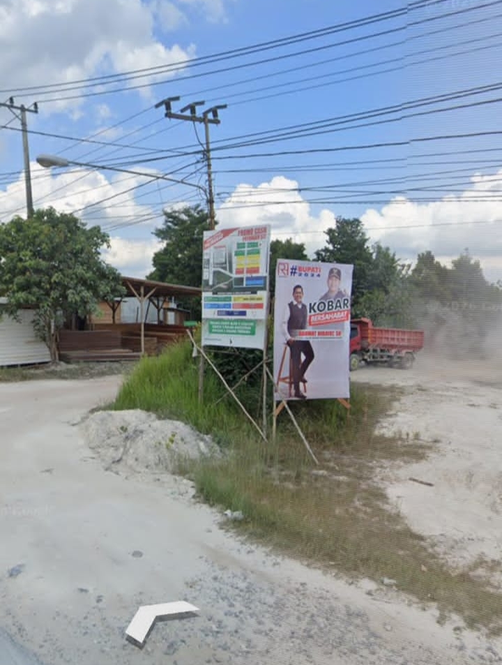 Disorot Soal Galian C di Kobar, Pemilik Lahan Mengklarifikasi Banner Tanah Kaplingan Sudah Terpasang Sejak Tahun 2024