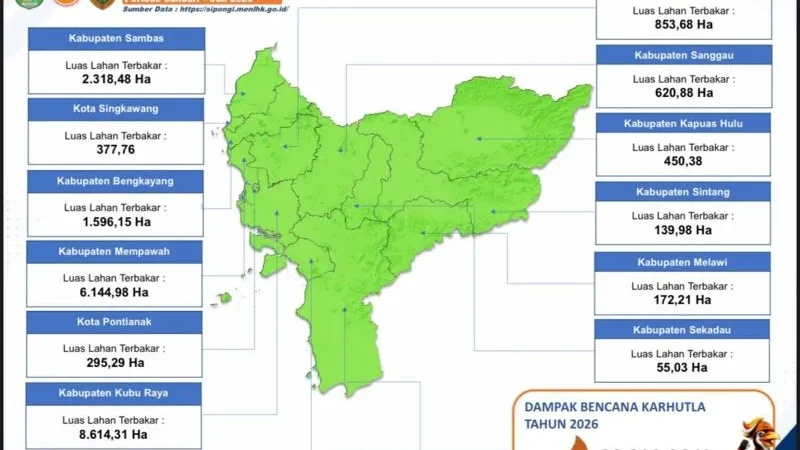 BNPB Catat 7.377 Titik Panas Karhutla di Kalimantan Barat, Asap Masih Pekat