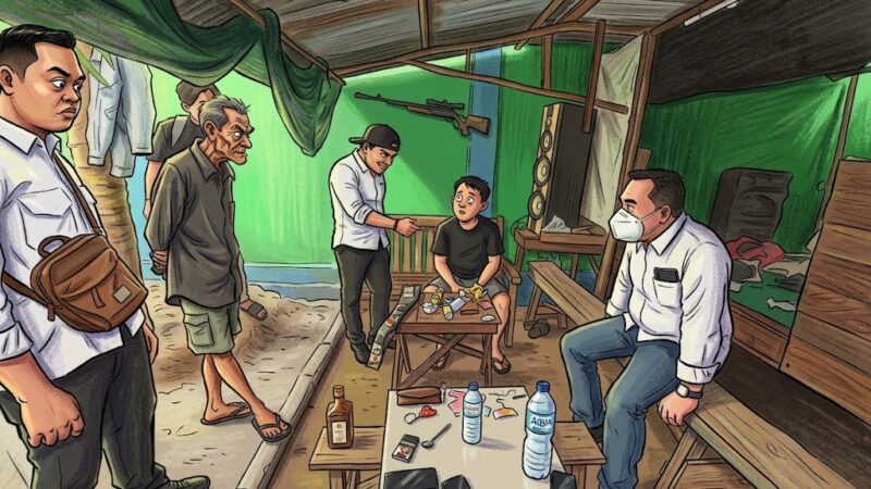 Edarkan Sabu di Pasir Putih Seseorang Inisial S Diciduk Satnarkoba Polres Kotim