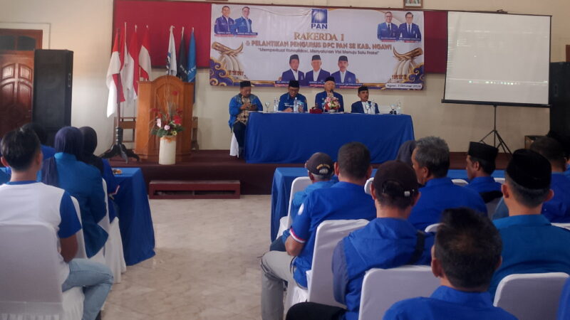 Rakerda PAN Kabupaten Ngawi Mantapkan Strategi Pemenangan Pemilu 2029, Bidik Perolehan 1 Fraksi di DPRD