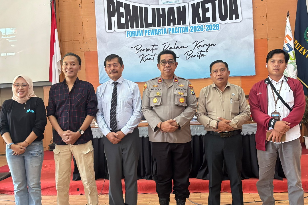 Sutikno Nahkodai Forum Pewarta Pacitan (FPPA) untuk Kedua Kalinya, Raih 38 Suara