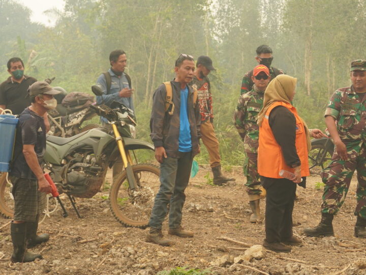 Cegah Kebakaran Gambut Meluas, Dandim 1015/Sampit Pimpin Ground Check dan Pemadaman Karhutla di Mentaya Seberang