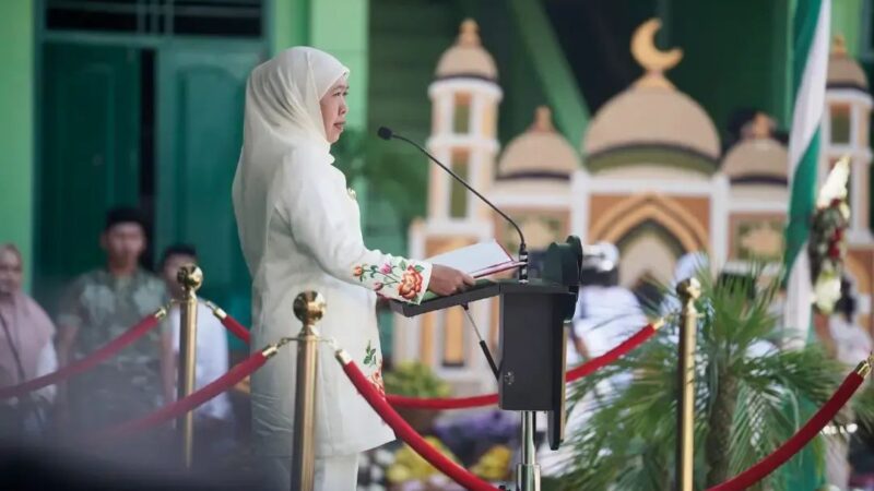 Gubernur Jatim Khofifah Indar Parawansa Pimpin Langsung Peringatan Hari Santri di Pondok Tremas Pacitan