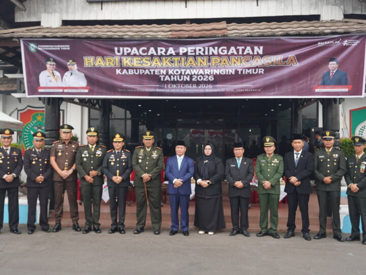Dandim 1015/Sampit Pimpin Pembacaan Ikrar pada Upacara Hari Kesaktian Pancasila 2026 di Kotim