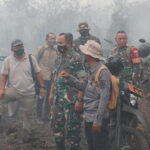 Dandim 1015/Sampit Pimpin Langsung Patroli dan Ground Check Lokasi Karhutla di Mentaya Seberang