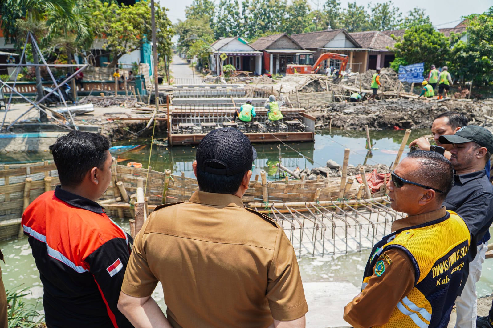 Kejar Target Selesai Desember, Proyek Pembangunan Jembatan Candinegoro Sidoarjo Dikebut 24 Jam