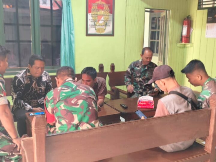 Sinergi Instansi, Dukcapil Kotim Sambangi Koramil 1015-07/Parenggean Sosialisasi IKD