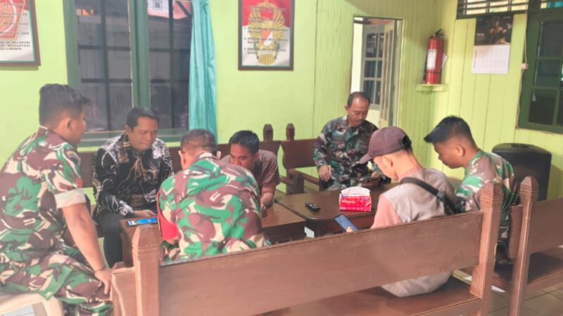 Sinergi Instansi, Dukcapil Kotim Sambangi Koramil 1015-07/Parenggean Sosialisasi IKD