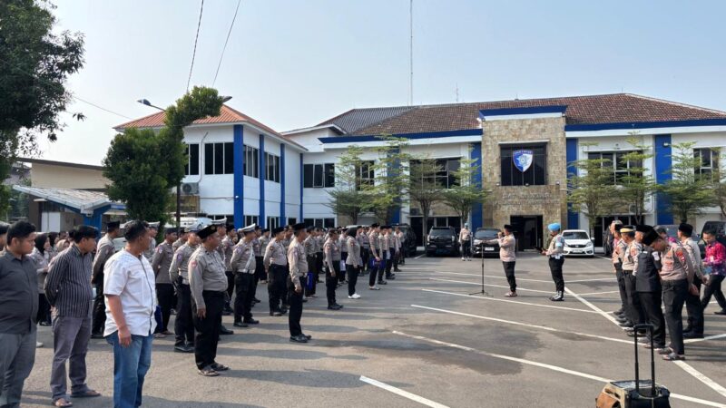 Sipropam Kawal Apel Pagi, Pastikan Personel Siap Bertugas