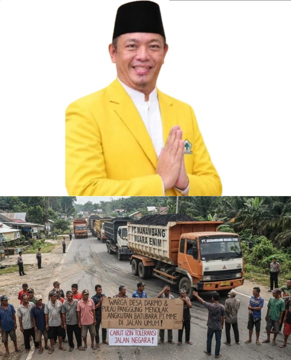 H. Adriansyah Desak Gubernur Konsisten Larang Angkutan Batubara Melintas di Jalan Umum