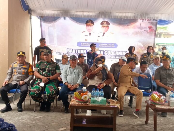 Dandim 1015/Sampit Dampingi Kunjungan Kerja Gubernur Kalteng di Kabupaten Kotawaringin Timur