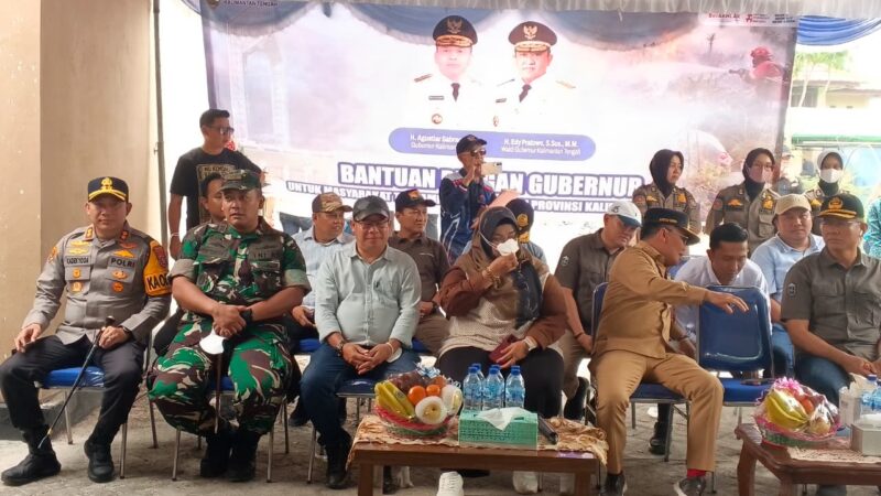 Dandim 1015/Sampit Dampingi Kunjungan Kerja Gubernur Kalteng di Kabupaten Kotawaringin Timur
