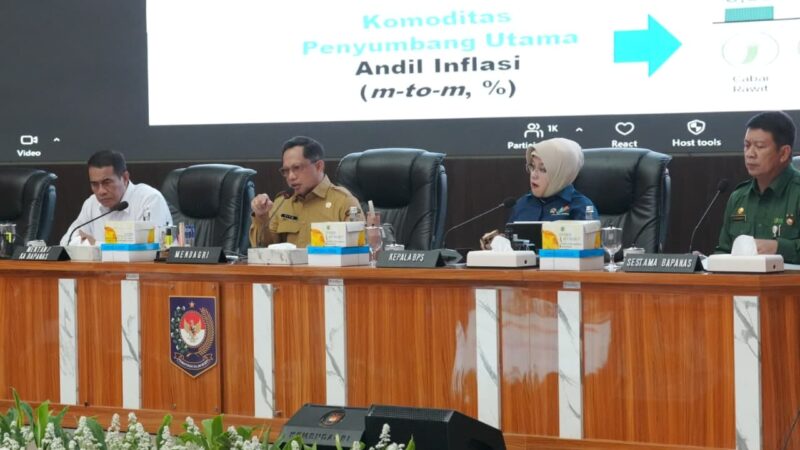 Angka Inflasi YoY 3,28 Persen, Mendagri Tito Dorong Pemda Perkuat Langkah Pengendalian