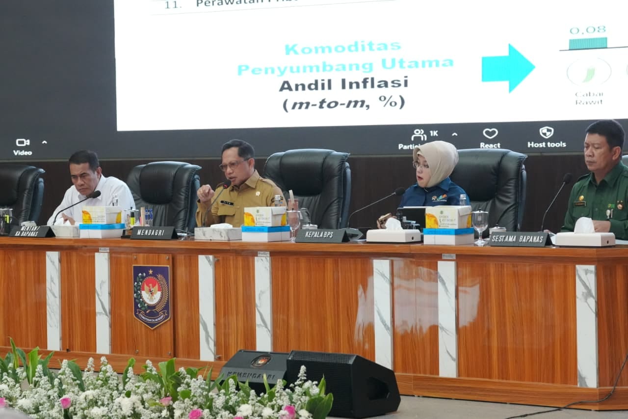 Angka Inflasi YoY 3,28 Persen, Mendagri Tito Dorong Pemda Perkuat Langkah Pengendalian