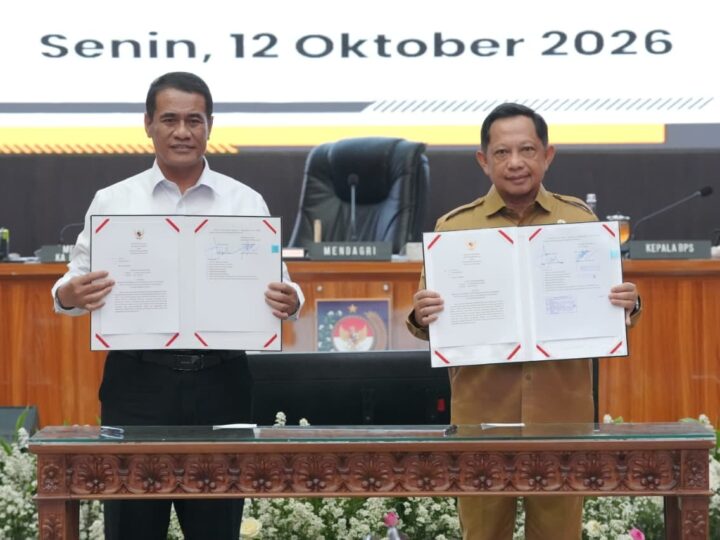 Teken SEB dengan Mentan, Mendagri Minta Daerah Sukseskan Swasembada Pangan