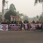 Puluhan Warga dari 15 Desa Gelar Aksi Damai, Desak Penanganan Karhutla di Kobar Lebih Serius