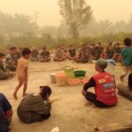 Jalin Keakraban, Anggota Satgas TMMD Kodim 1016/Plk Laksanakan Makan Siang Bersama