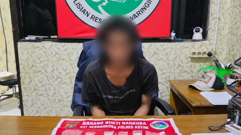 Sempat Kabur Lewat Jendela Lantai 2, Pengedar Sabu di Kotim Berhasil Diringkus Polisi