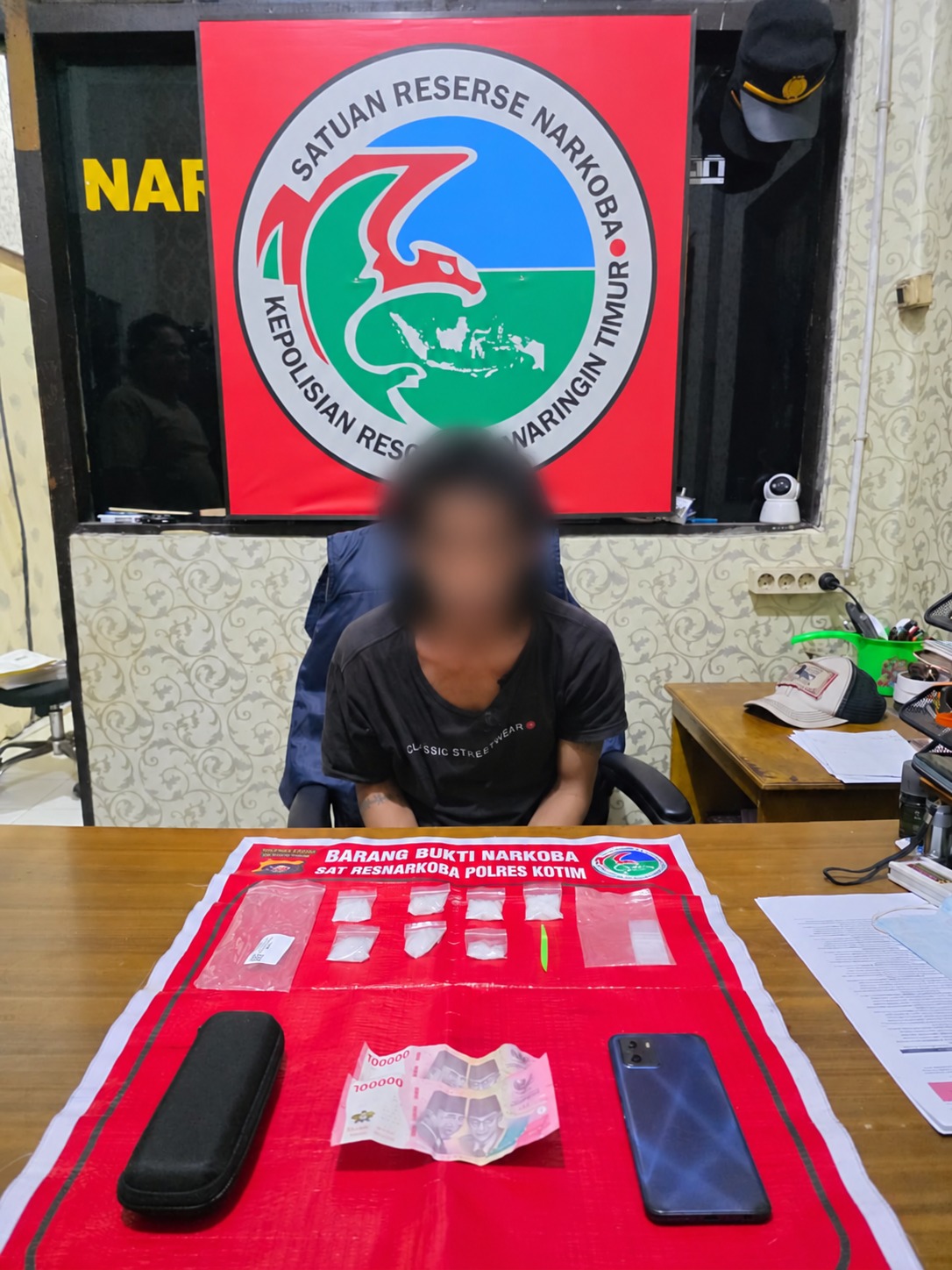 Sempat Kabur Lewat Jendela Lantai 2, Pengedar Sabu di Kotim Berhasil Diringkus Polisi